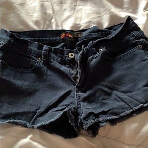 F21 Navy Blue Short Shorts size 5/7 womens